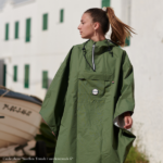 Cape de pluie pour vélo - Le temps des grenouilles - Vert